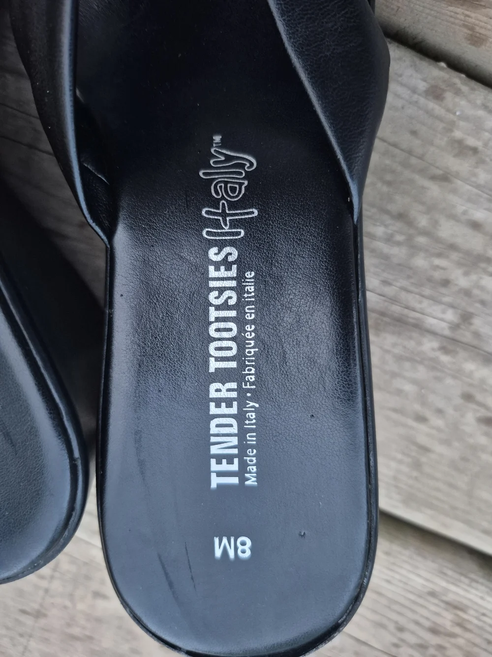 Tender Tootsies Haley Black Knotted Slide Mules - Women's 8M - Picture 4 of 10